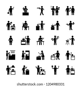 Kitchen Accessories Glyph Icons Pack  