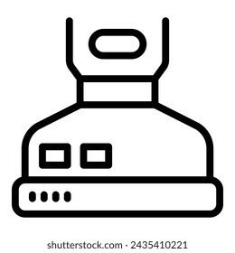 Kitchen air extractor icon outline vector. Culinary oven hood. Innovative cookery appliance