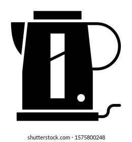 kitchen appliance electric kettle icon vector