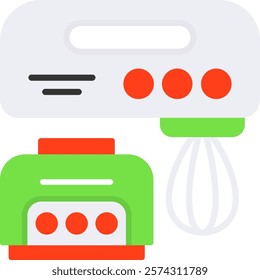 Kitchen appliance Flat Style Icon Design