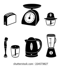 Kitchen appliance icons