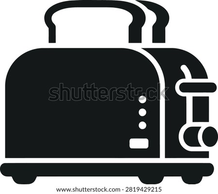 Kitchen Appliance Toaster Silhouette Icon