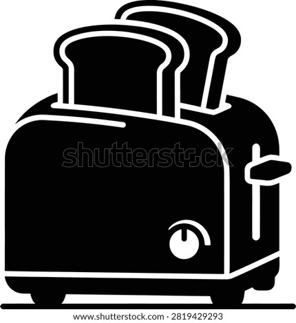 Kitchen Appliance Toaster Silhouette Icon