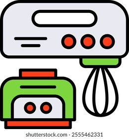 Kitchen appliance Vector Icon Design Symbol