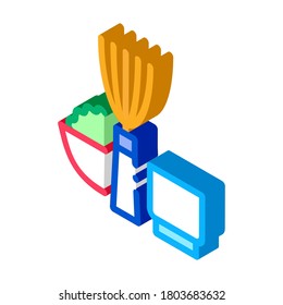 kitchen appliances and devices icon vector. isometric kitchen appliances and devices sign. color isolated symbol illustration