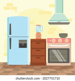 kitchen appliances devices scene icons