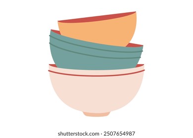 Kitchen Appliances Flat Sticker Design