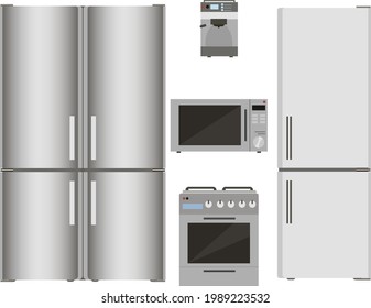 kitchen appliances for the interior of the kitchen