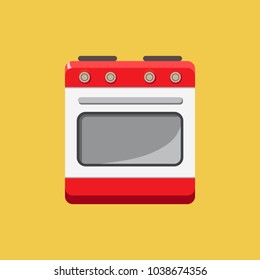 Kitchen appliances. Stove icon