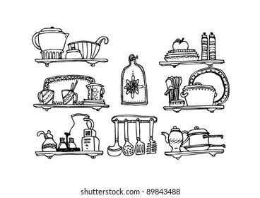 kitchen appliances and utensils