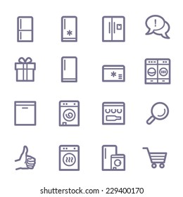 Kitchen Appliances Web Icons