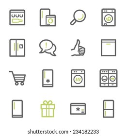 Dispositivos de cocina Iconos Web