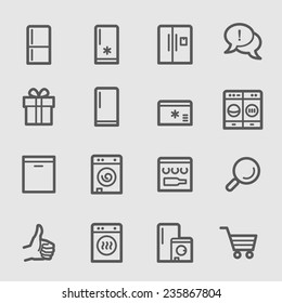 Kitchen Appliances Web Icons