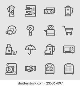 Kitchen Appliances Web Icons