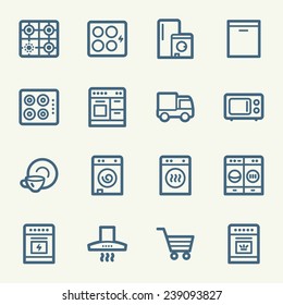 Kitchen Appliances Web Icons