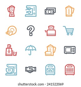 Dispositivos de cocina Iconos Web
