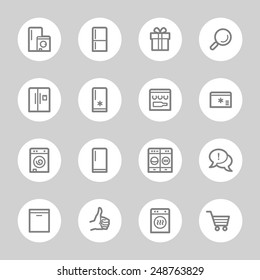 Kitchen Appliances Web Icons