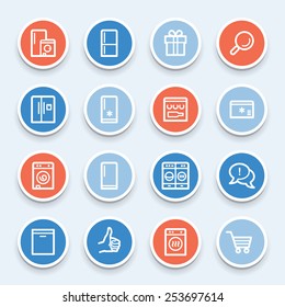 Dispositivos de cocina Iconos Web