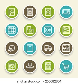 Kitchen Appliances Web Icons