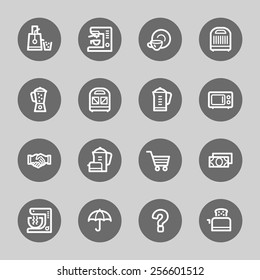 Dispositivos de cocina Iconos Web