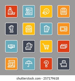 Dispositivos de cocina Iconos Web