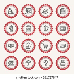Dispositivos de cocina Iconos Web