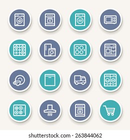 Kitchen Appliances Web Icons
