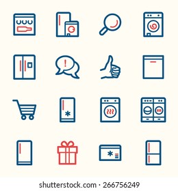Dispositivos de cocina Iconos Web