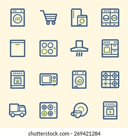 Kitchen Appliances Web Icons