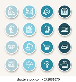 Dispositivos de cocina Iconos Web