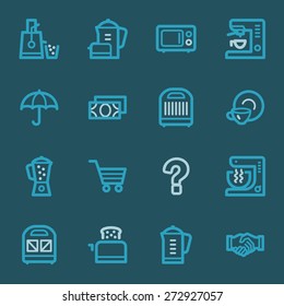 Dispositivos de cocina Iconos Web