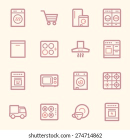 Kitchen Appliances Web Icons