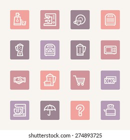 Kitchen Appliances Web Icons