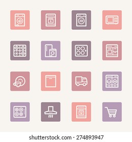 Kitchen Appliances Web Icons
