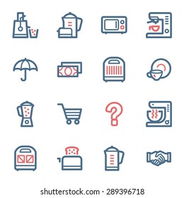 Dispositivos de cocina Iconos Web