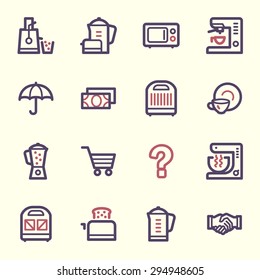 Dispositivos de cocina Iconos Web