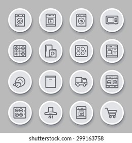 Kitchen Appliances Web Icons