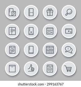 Dispositivos de cocina Iconos Web