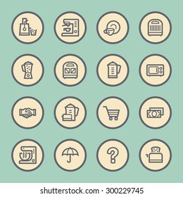Kitchen Appliances Web Icons