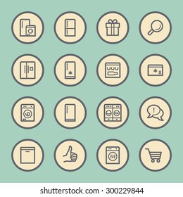 Kitchen Appliances Web-Symbole