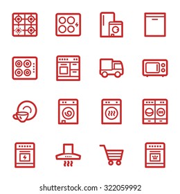 Kitchen Appliances Web Icons