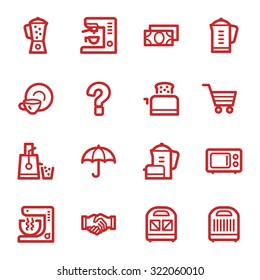 Kitchen Appliances Web Icons