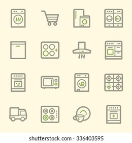 Kitchen Appliances Web Icons