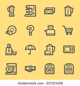 Kitchen Appliances Web Icons
