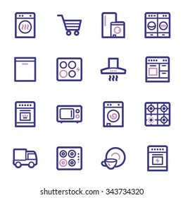 Kitchen Appliances Web-Symbole