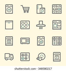 Kitchen Appliances Web Icons