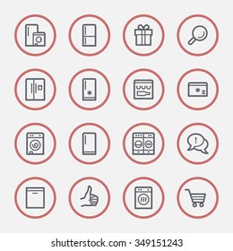 Kitchen Appliances Web Icons
