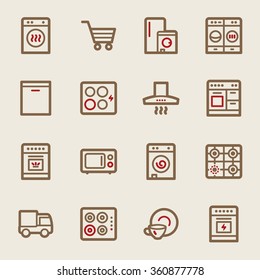 Kitchen Appliances Web Icons