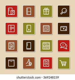 Dispositivos de cocina Iconos Web