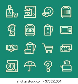 Kitchen Appliances Web Icons